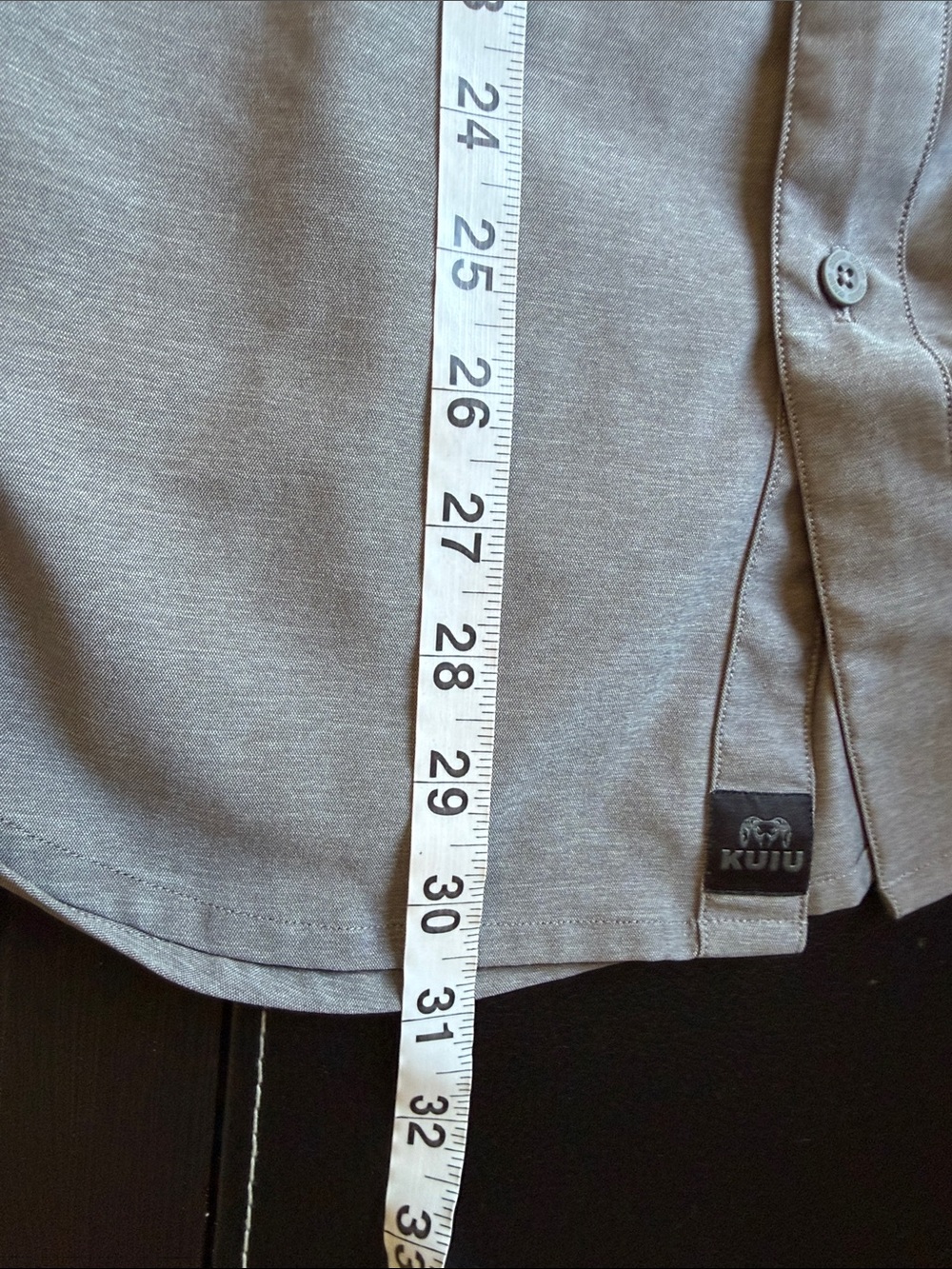 Kuiu Performance Button Up Shirt Mens Gray Long Sleeve Lightweight Stretch 3XL - Picture 9 of 9
